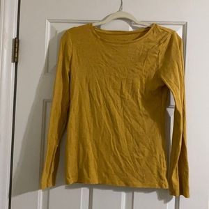 Long sleeve gold shirt